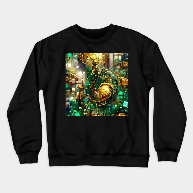 Emerald Crewneck Sweatshirt by aklara